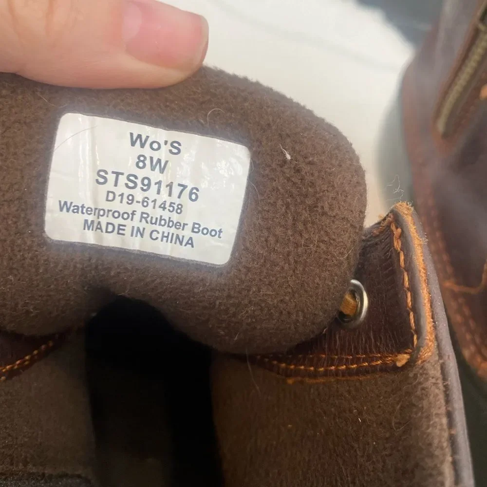 Sperry Women's Brown and Black Duck Boots